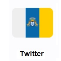Flag of Canary Islands on Twitter Twemoji