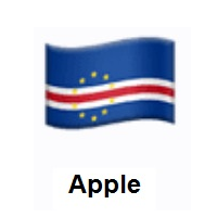 Flag of Cape Verde on Apple iOS