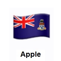 Flag of Cayman Islands on Apple iOS