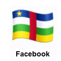 Flag of Central African Republic on Facebook