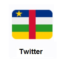 Flag of Central African Republic on Twitter Twemoji