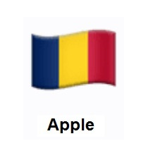 Flag of Chad on Apple iOS