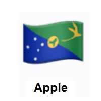 Flag of Christmas Island on Apple iOS