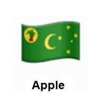 Flag of Cocos (Keeling) Islands on Apple iOS