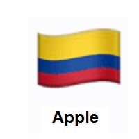Flag of Colombia on Apple iOS