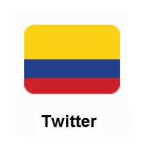Flag of Colombia on Twitter Twemoji