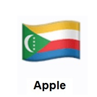 Flag of Comoros on Apple iOS