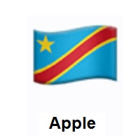 Flag of Congo - Kinshasa on Apple iOS