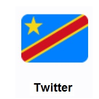 Flag of Congo - Kinshasa on Twitter Twemoji