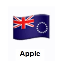 Flag of Cook Islands on Apple iOS