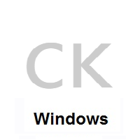 Flag of Cook Islands on Microsoft Windows