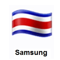 Flag of Costa Rica on Samsung