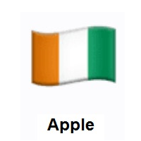 Flag of Côte d’Ivoire on Apple iOS