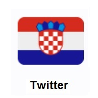 Flag of Croatia on Twitter Twemoji