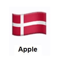 Flag of Denmark on Apple iOS