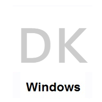 Flag of Denmark on Microsoft Windows