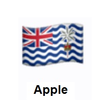 Flag of Diego Garcia on Apple iOS