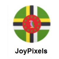 Flag of Dominica on JoyPixels
