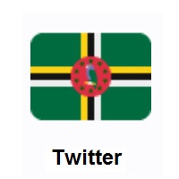 Flag of Dominica on Twitter Twemoji