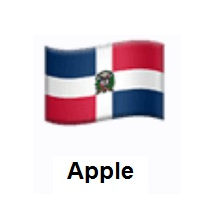 Flag of Dominican Republic on Apple iOS