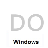 Flag of Dominican Republic on Microsoft Windows
