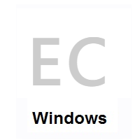Flag of Ecuador on Microsoft Windows
