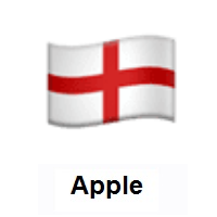 󠁧Flag of England on Apple iOS