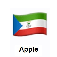 Flag of Equatorial Guinea on Apple iOS