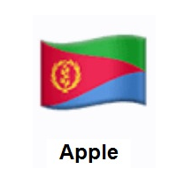 Flag of Eritrea on Apple iOS