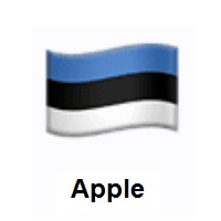 Flag of Estonia on Apple iOS