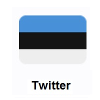 Flag of Estonia on Twitter Twemoji