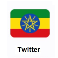 Flag of Ethiopia on Twitter Twemoji