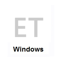 Flag of Ethiopia on Microsoft Windows