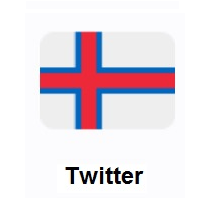 Flag of Faroe Islands on Twitter Twemoji