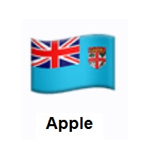Flag of Fiji on Apple iOS