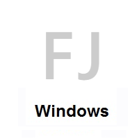 Flag of Fiji on Microsoft Windows