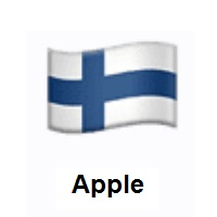 Flag of Finland on Apple iOS