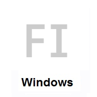 Flag of Finland on Microsoft Windows