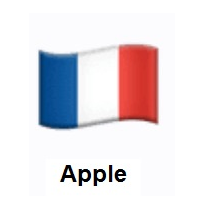 Flag of France on Apple iOS