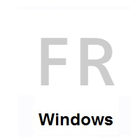 Flag of France on Microsoft Windows
