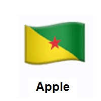 Flag of French Guiana on Apple iOS