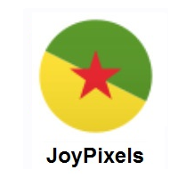 Flag of French Guiana on JoyPixels