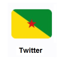 Flag of French Guiana on Twitter Twemoji