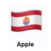 Flag of French Polynesia on Apple iOS