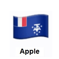 Flag of French Southern Territories on Apple iOS