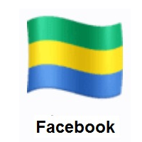 Flag of Gabon on Facebook
