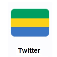 Flag of Gabon on Twitter Twemoji