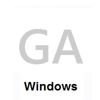 Flag of Gabon on Microsoft Windows