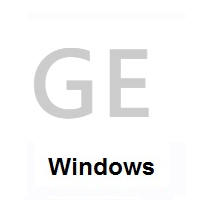 Flag of Georgia on Microsoft Windows