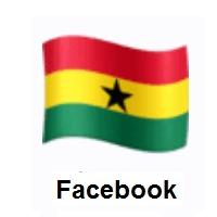 Flag of Ghana on Facebook